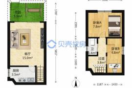 深圳又一村花园|稀有笋盘，长龙地铁口700米，复式小两房，带装修