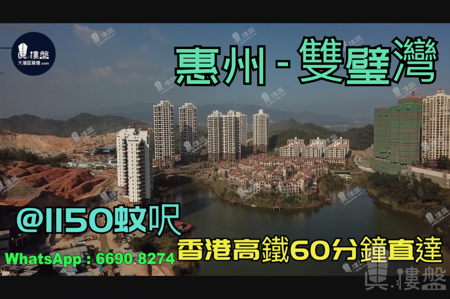 惠州双璧湾|首期5万(减)|香港高铁60分钟直达，香港银行按揭，最新价单